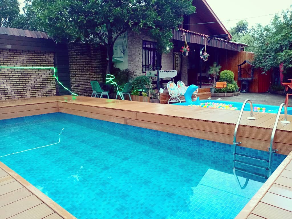 استخر های داخل زمین با بتن و برزنت