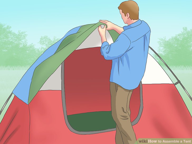 آموزش تصویری نصب چادر مسافرتی عصایی