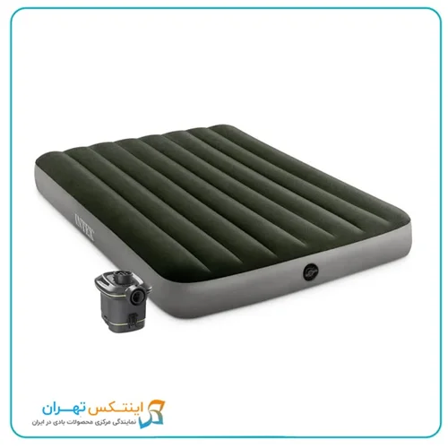 تشک بادی دو نفره با پمپ باد برقی Intex 64779