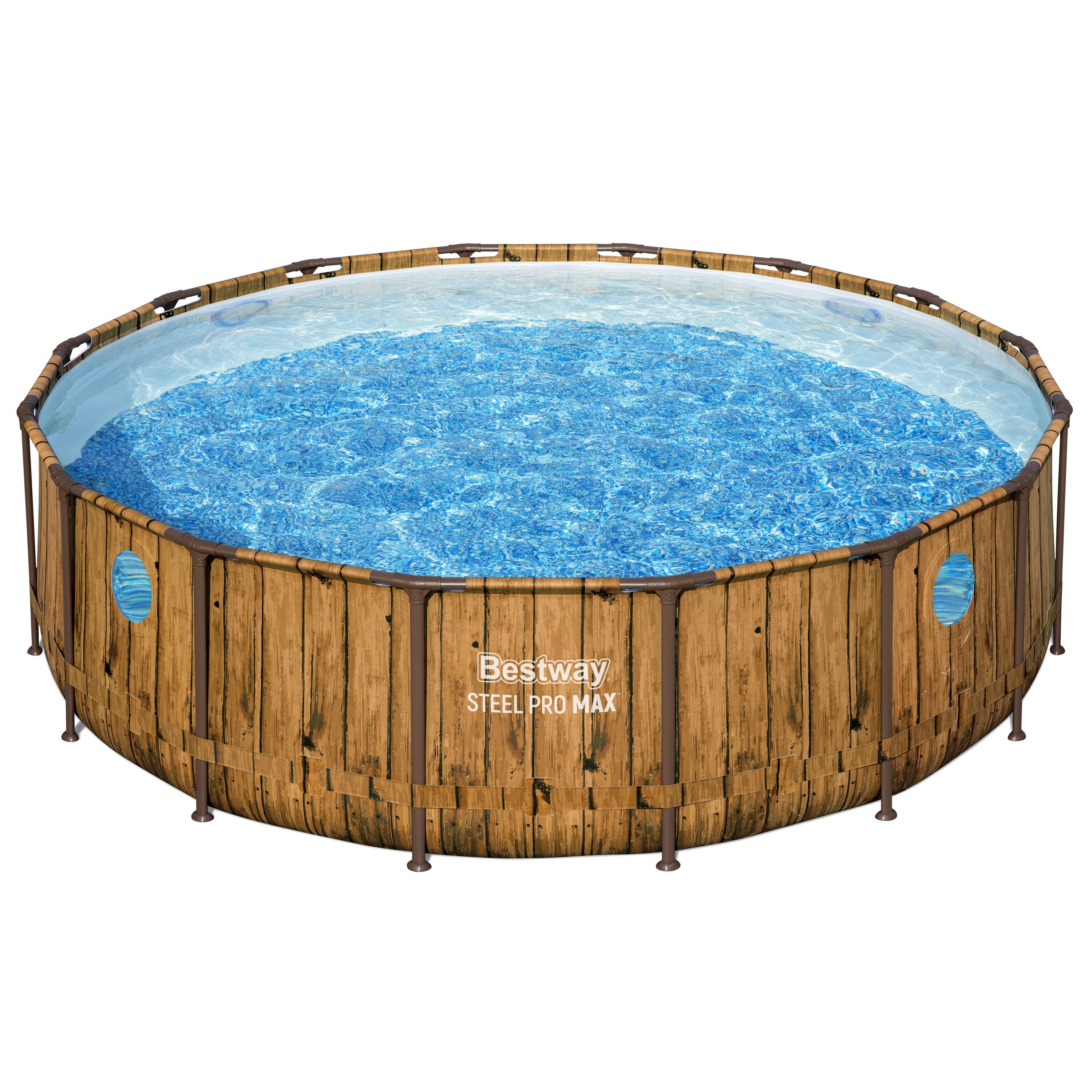 استخر پیش ساخته گرد طرح چوب بست وی BestWay 56725
