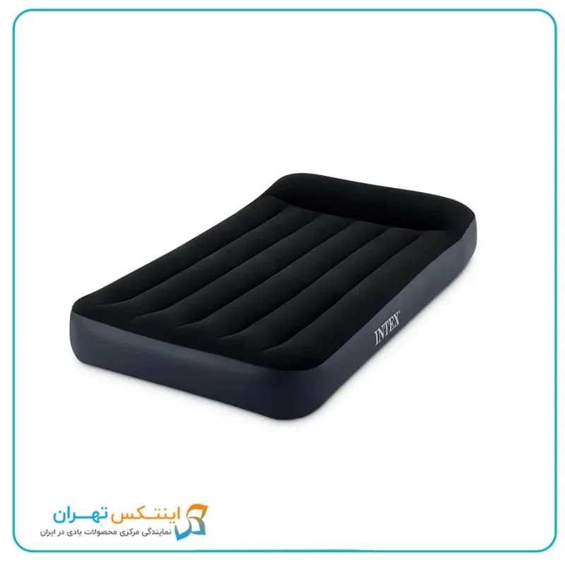 تشک بادی مخمل دو نفره شیار دار intex