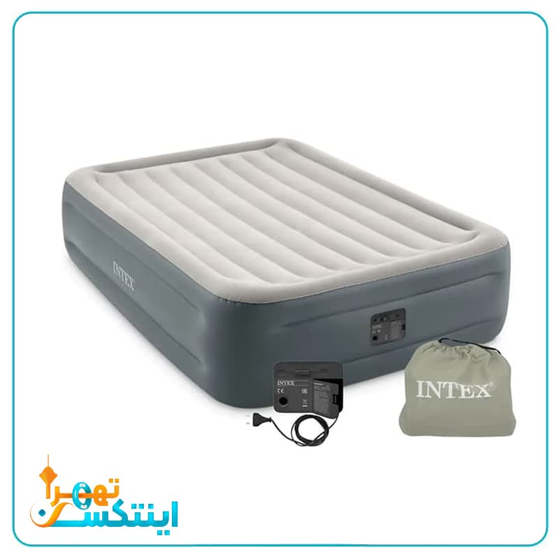 تخت خواب بادی دو نفره جدید intex 64126