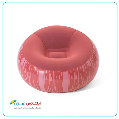 مبل بادی یک نفره گرد بست وی رنگ طوسی