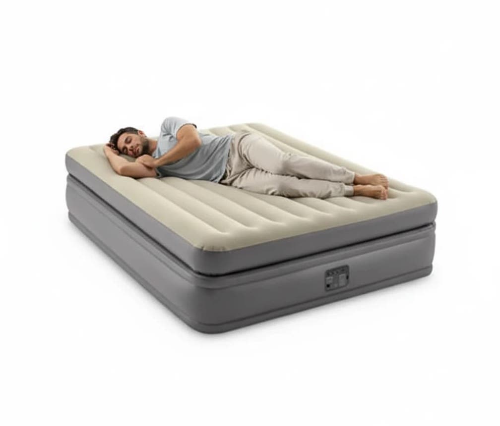 تخت بادی دو نفره دو طبقه با پمپ اینتکس intex 64163